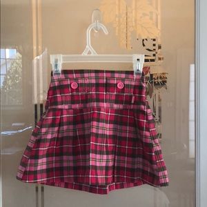 Gap kids plaid skirt 4 Pink